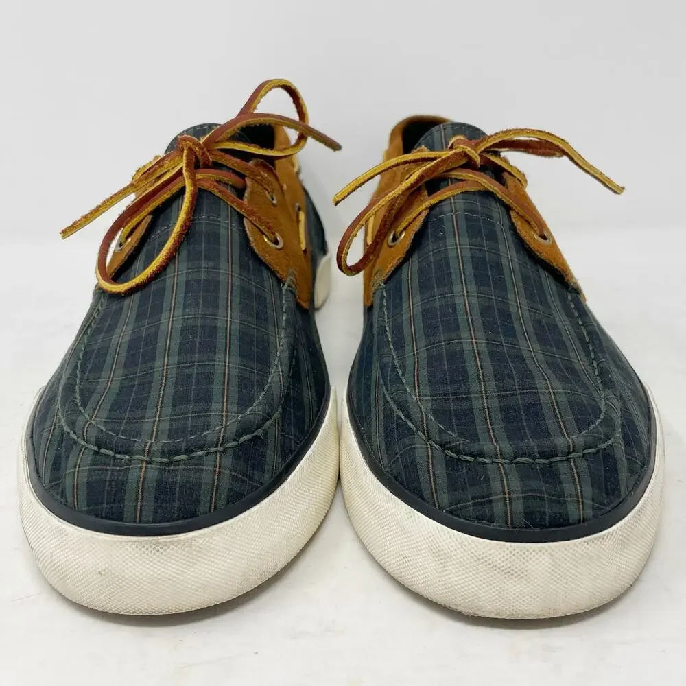 Polo Ralph Lauren Rylander Plaid Boat Shoes Mens Size 12D
